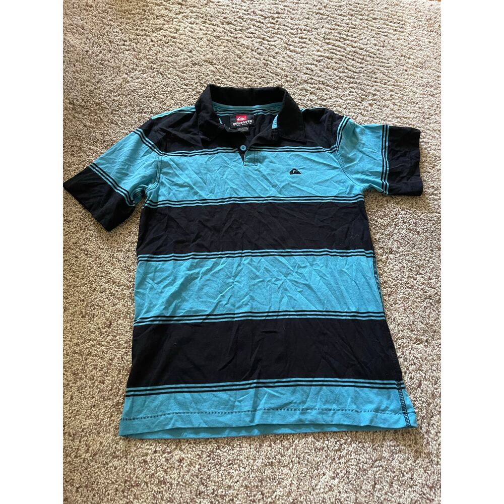 Quiksilver boys large striped polo
